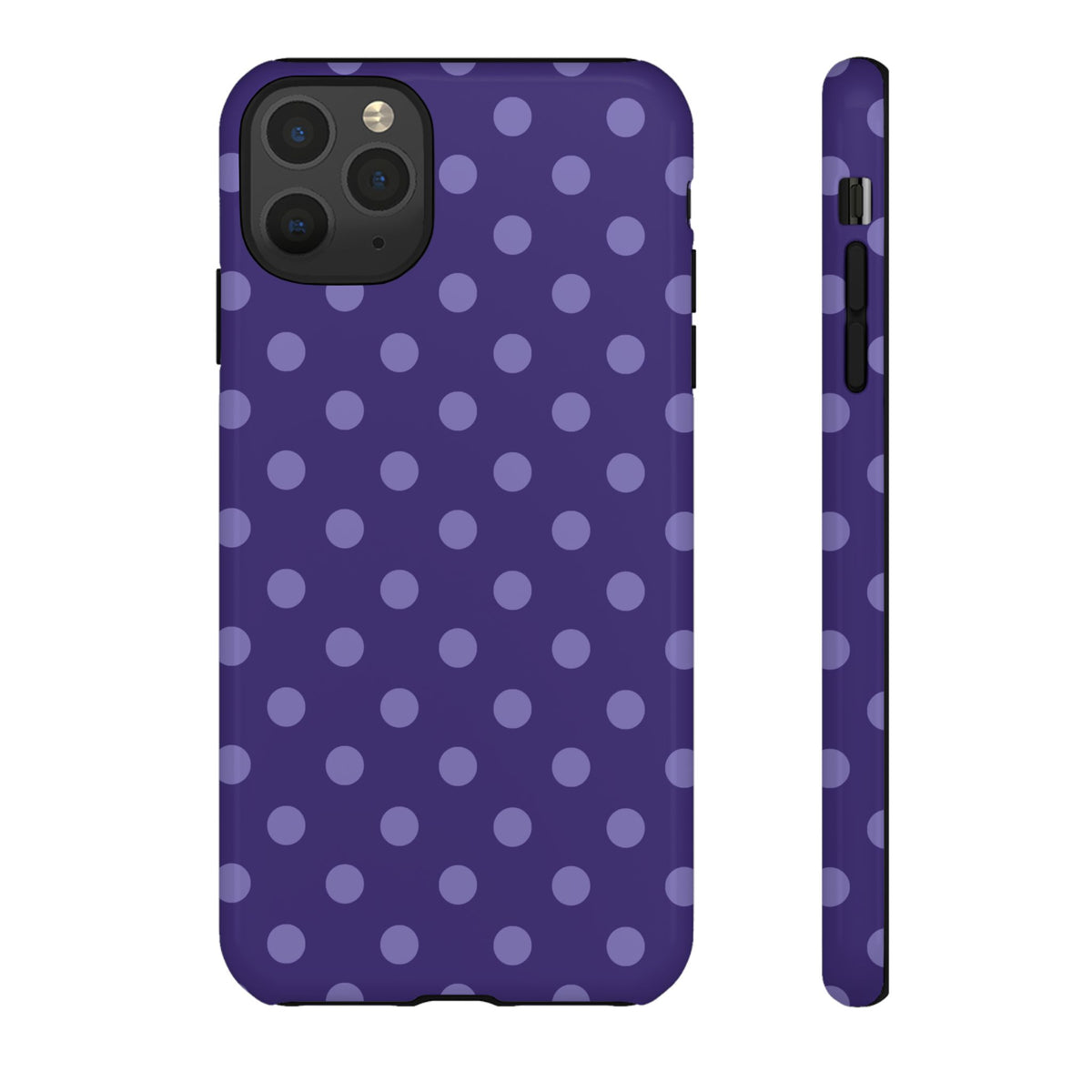 Plum Pop | Polka Dot iPhone Case