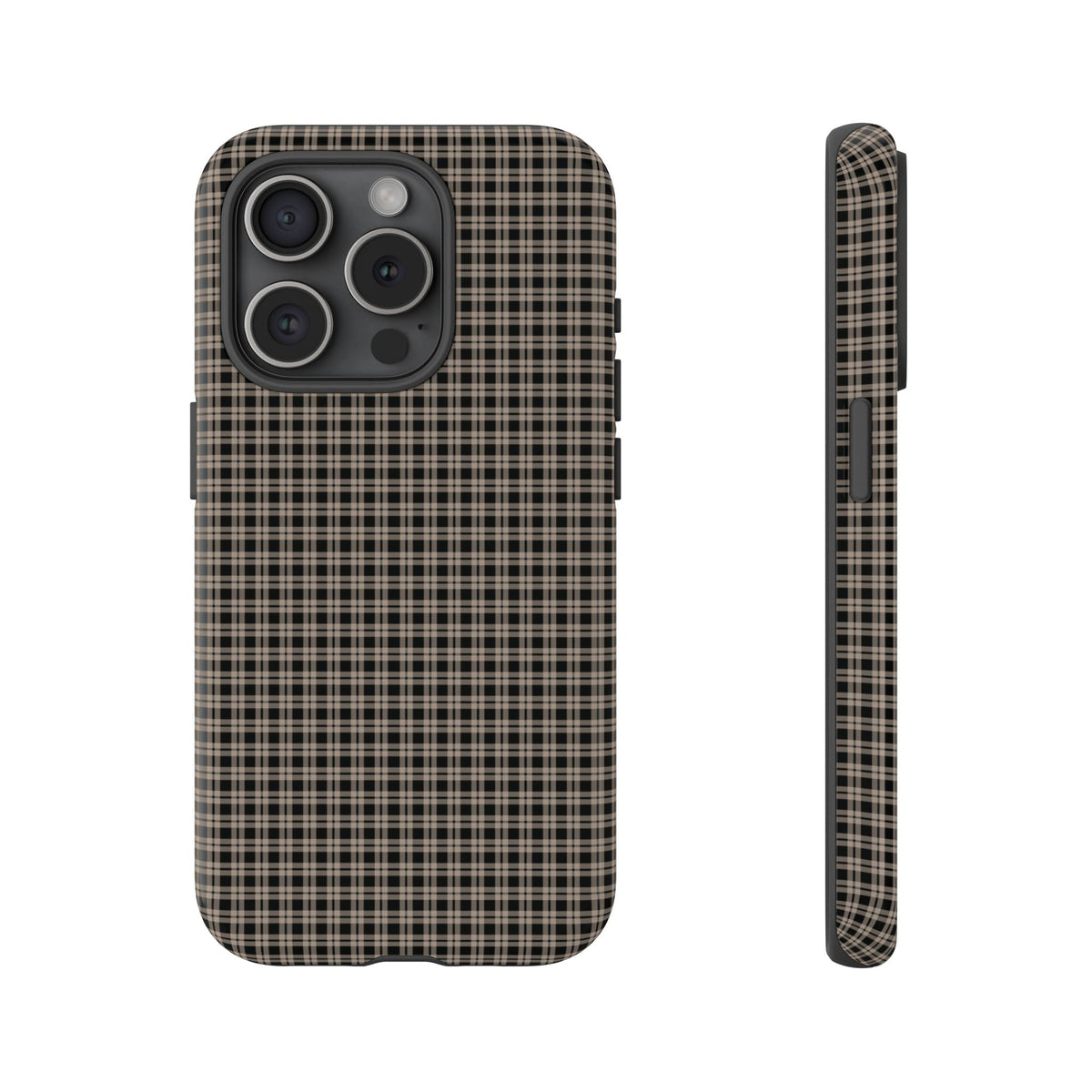 Boyfriend Flannel | Neutral Plaid iPhone Case