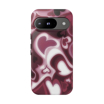 Dreamy Hearts | Retro Pixel Case