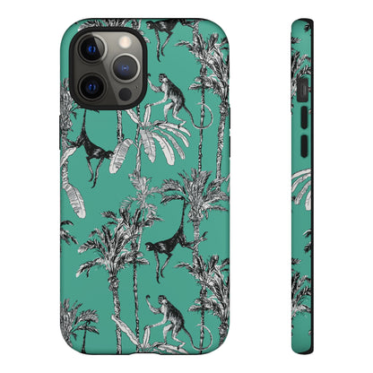 Monkey Business | Retro Tropical Palms Case