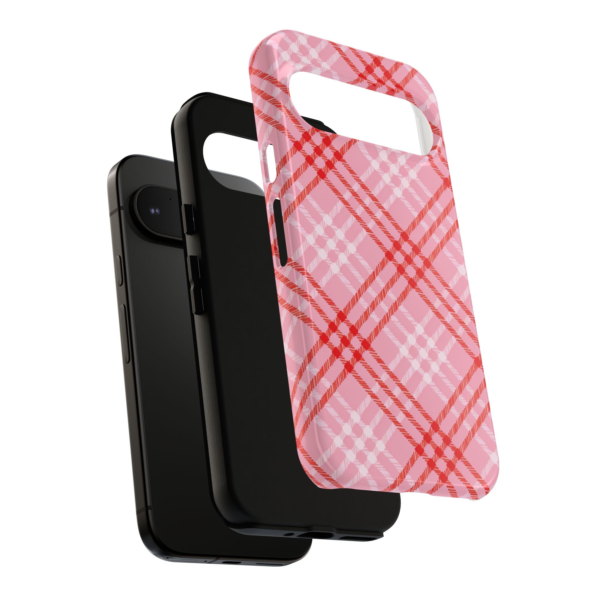 Chanelle Pink Plaid Pixel Case