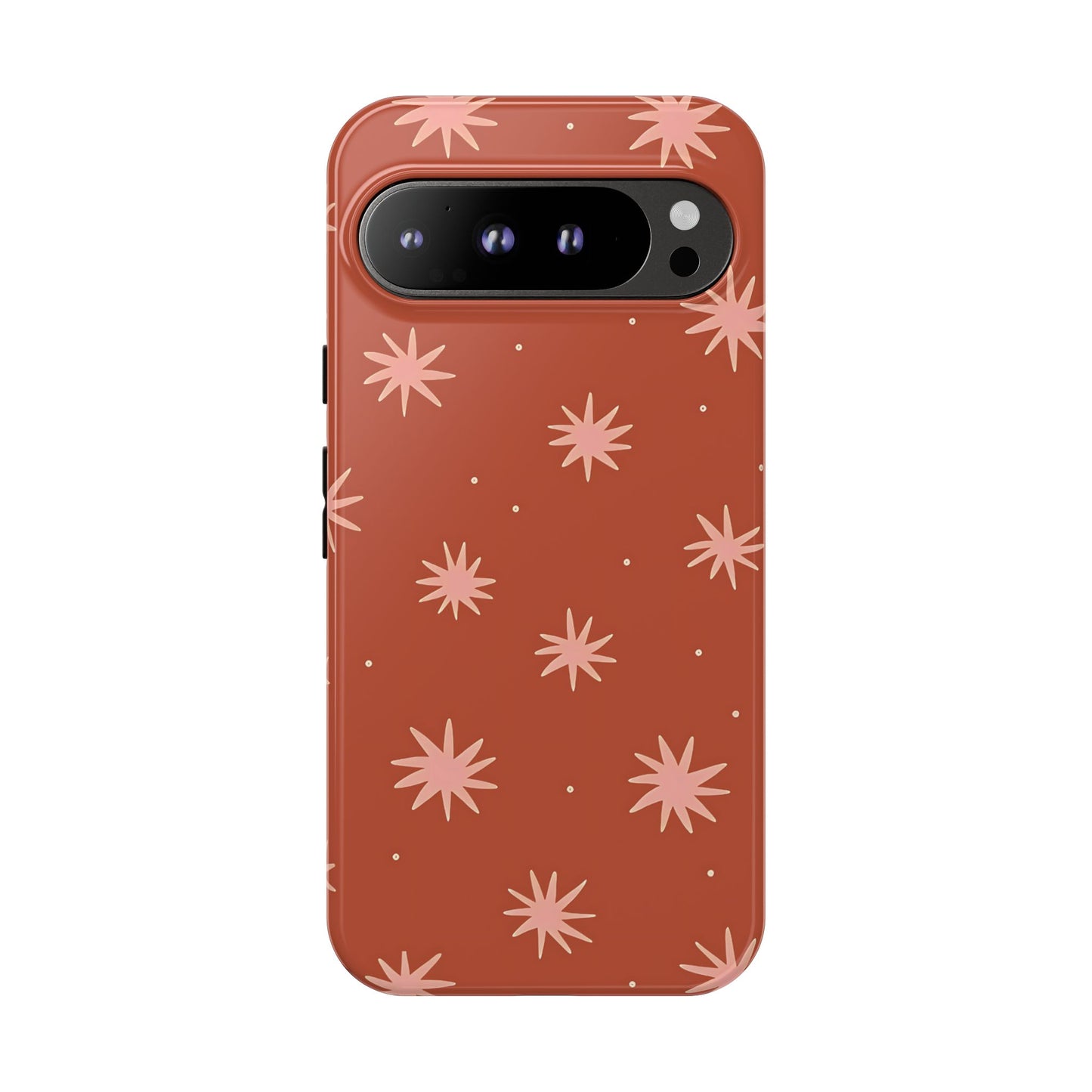 Estuche retro Pixel con estrellas boho