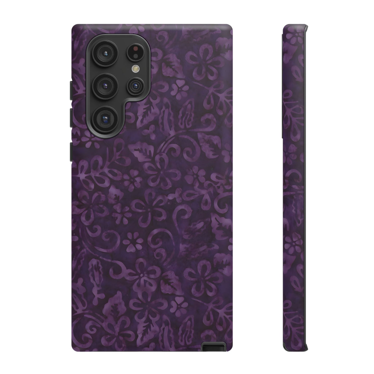 Dark Romance | Purple Batik Floral Galaxy Case