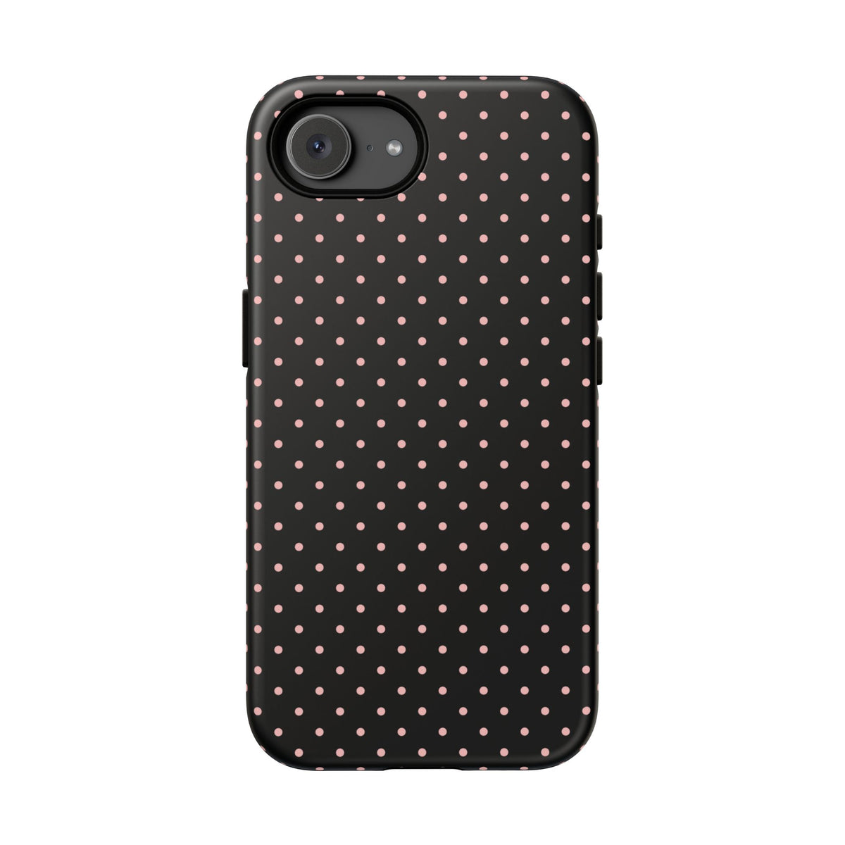 Polka Flirt | Pink & Black Polka Dot iPhone Case