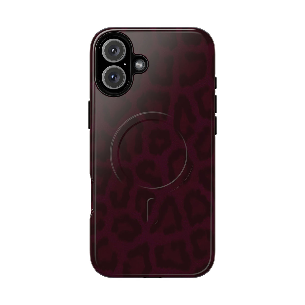 Black Cherry | Burgundy Leopard MagSafe Case