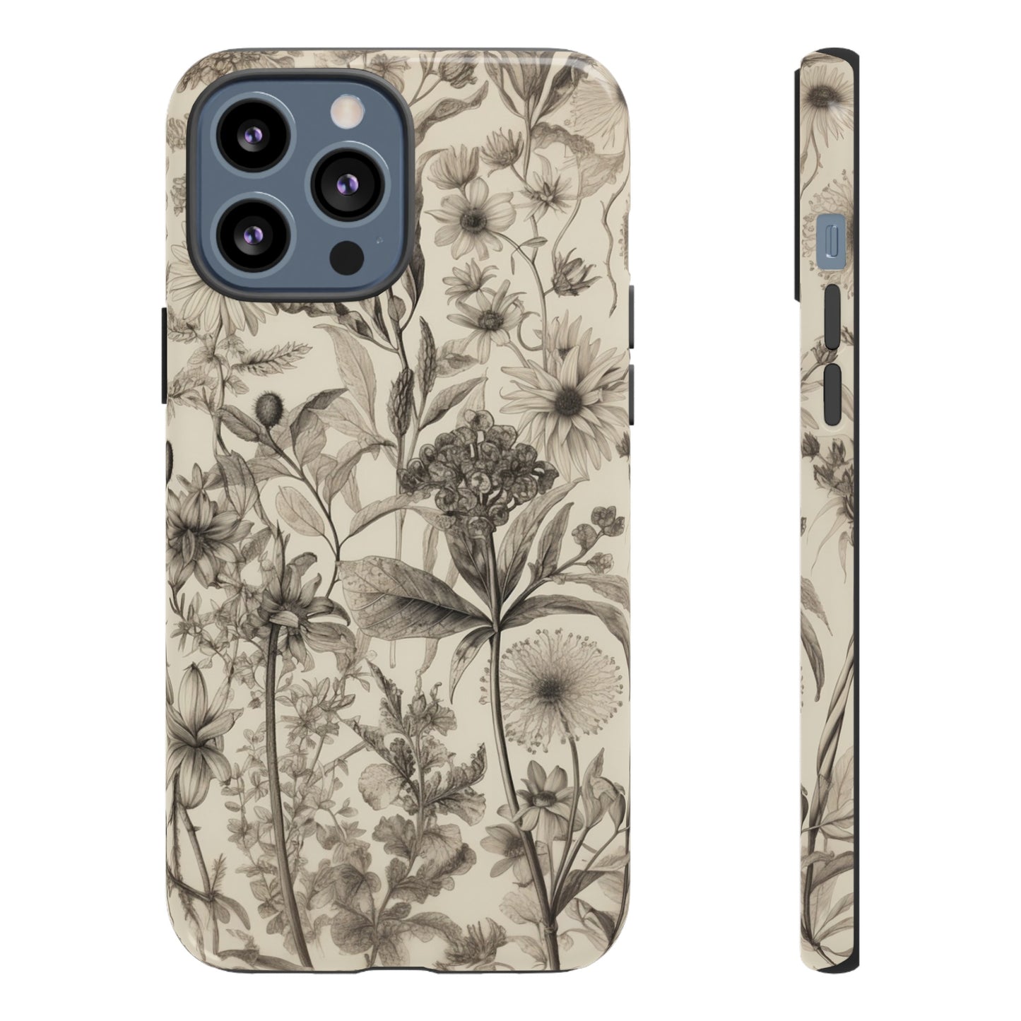 Vintage Wildflowers | Neutral Floral Case