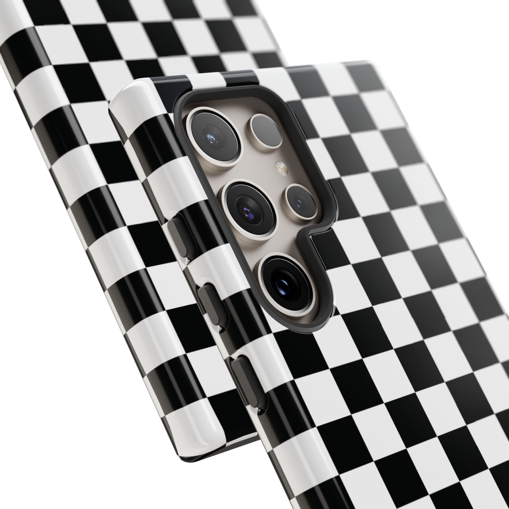 Skater Girl Checkerboard Galaxy Case