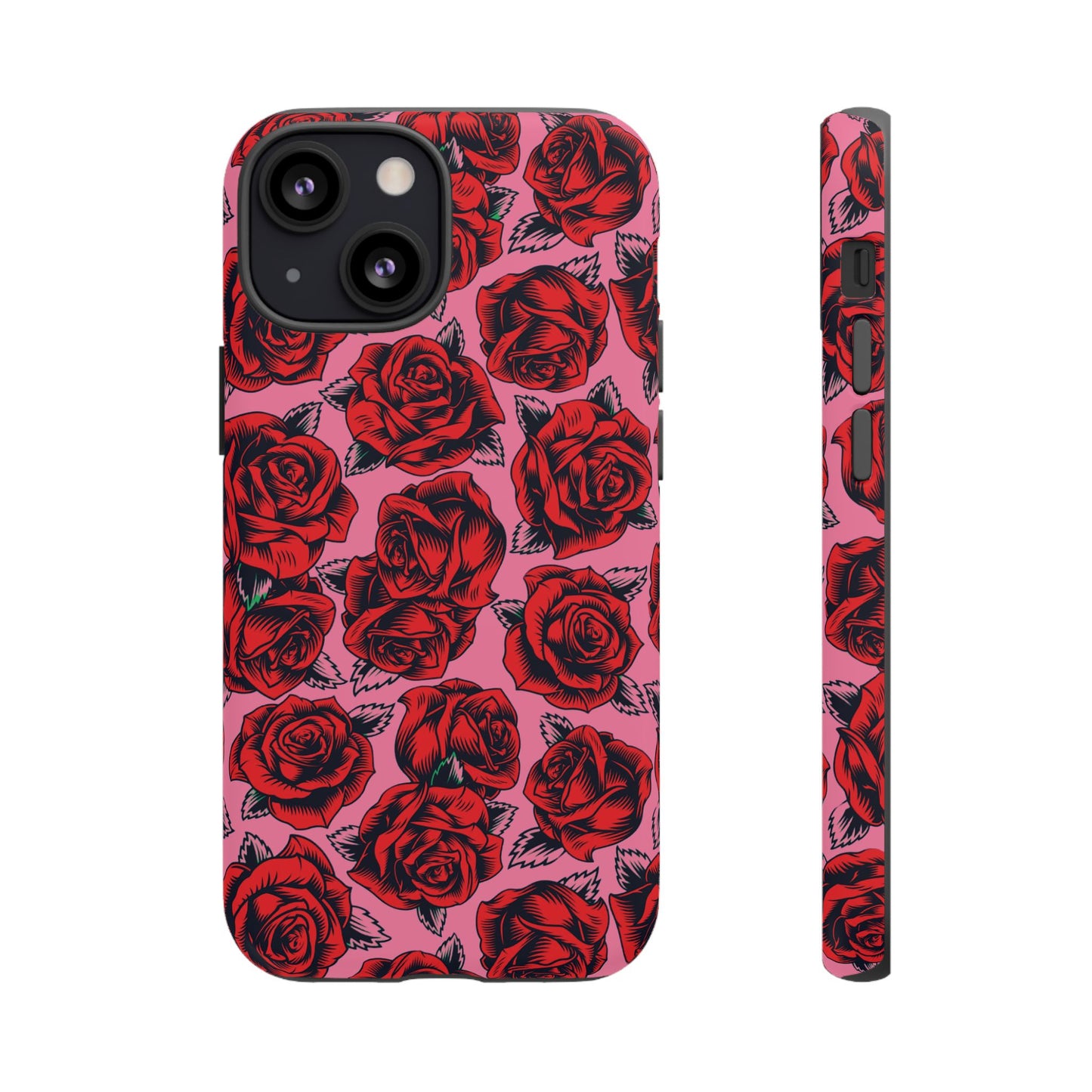 Love Story | Red & Pink Pop Art Rose Floral Case