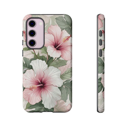 Island Hopping | Green & Pink Tropical Floral Case