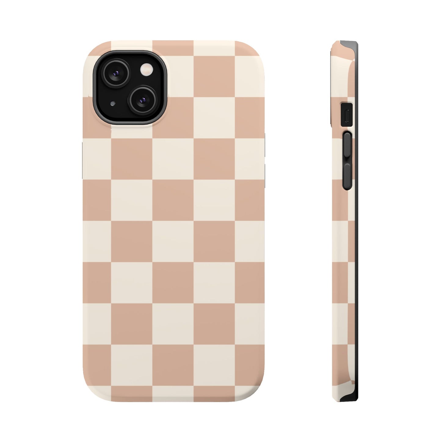 Nude Check | Neutral Checkerboard MagSafe Case