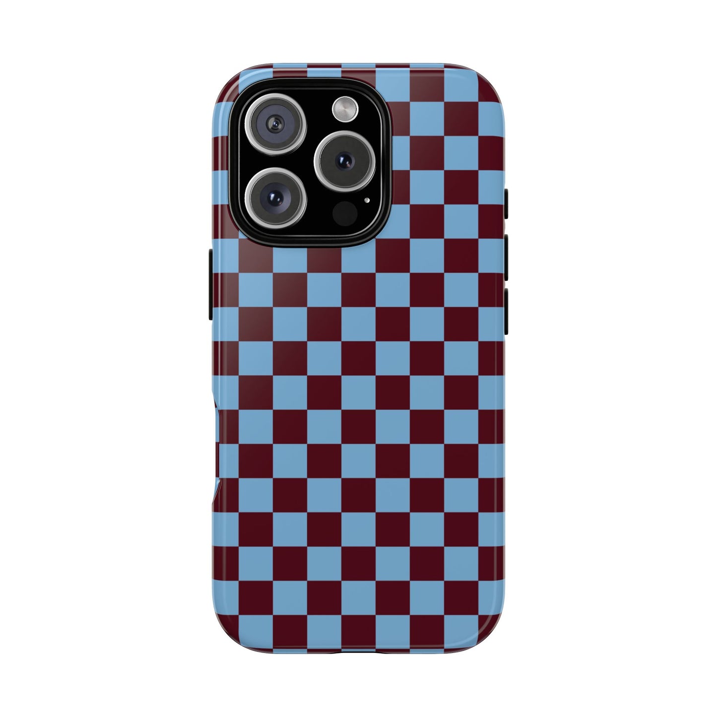 Desprotegido | Funda para iPhone con diseño de tablero de ajedrez retro