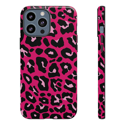 Fierce | Pink Leopard Print iPhone Case