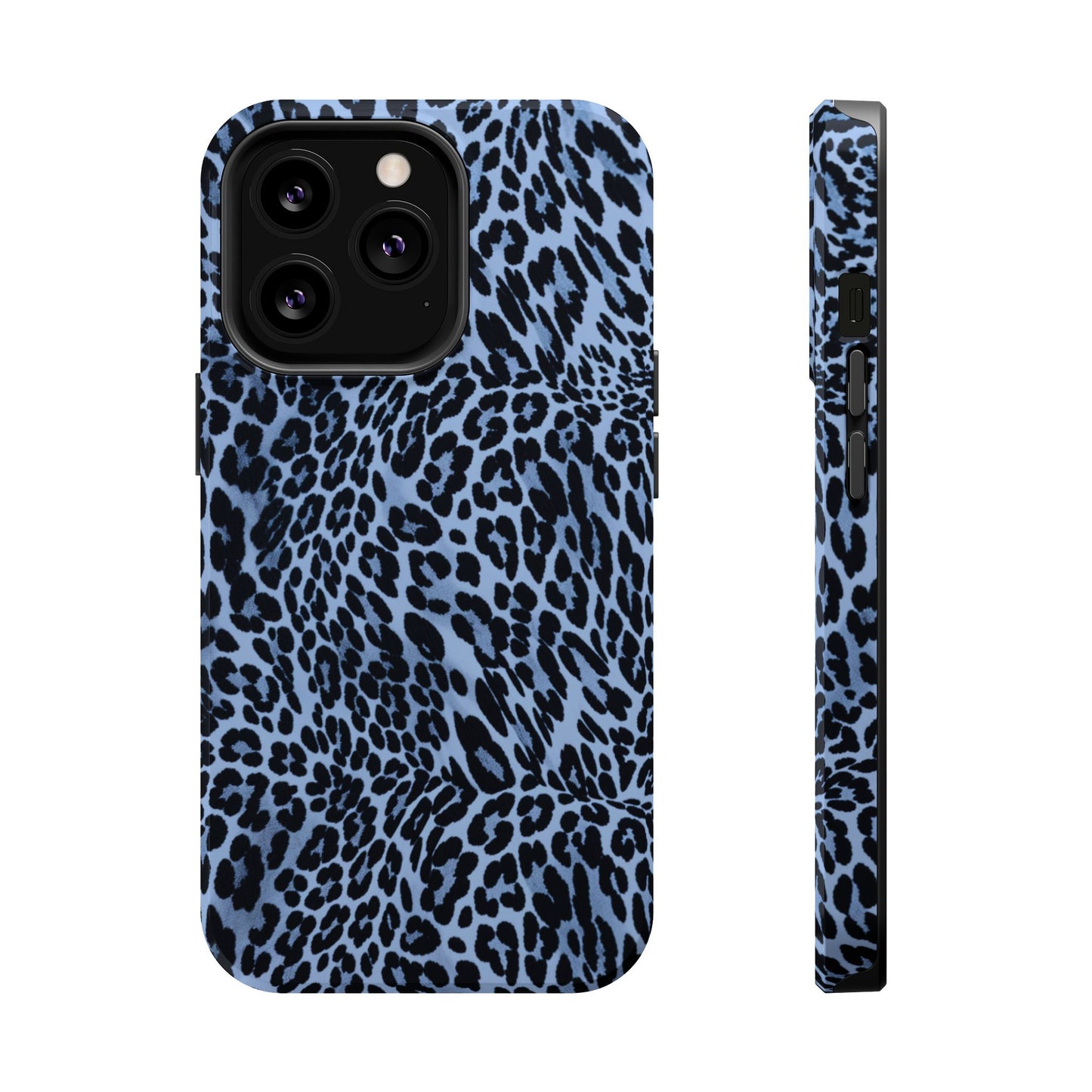 Into the Blue | Blue Leopard Print iPhone Case