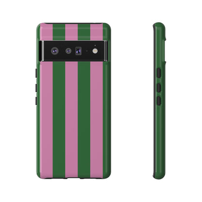 Retro Stripe | Pink & Green Y2K Case