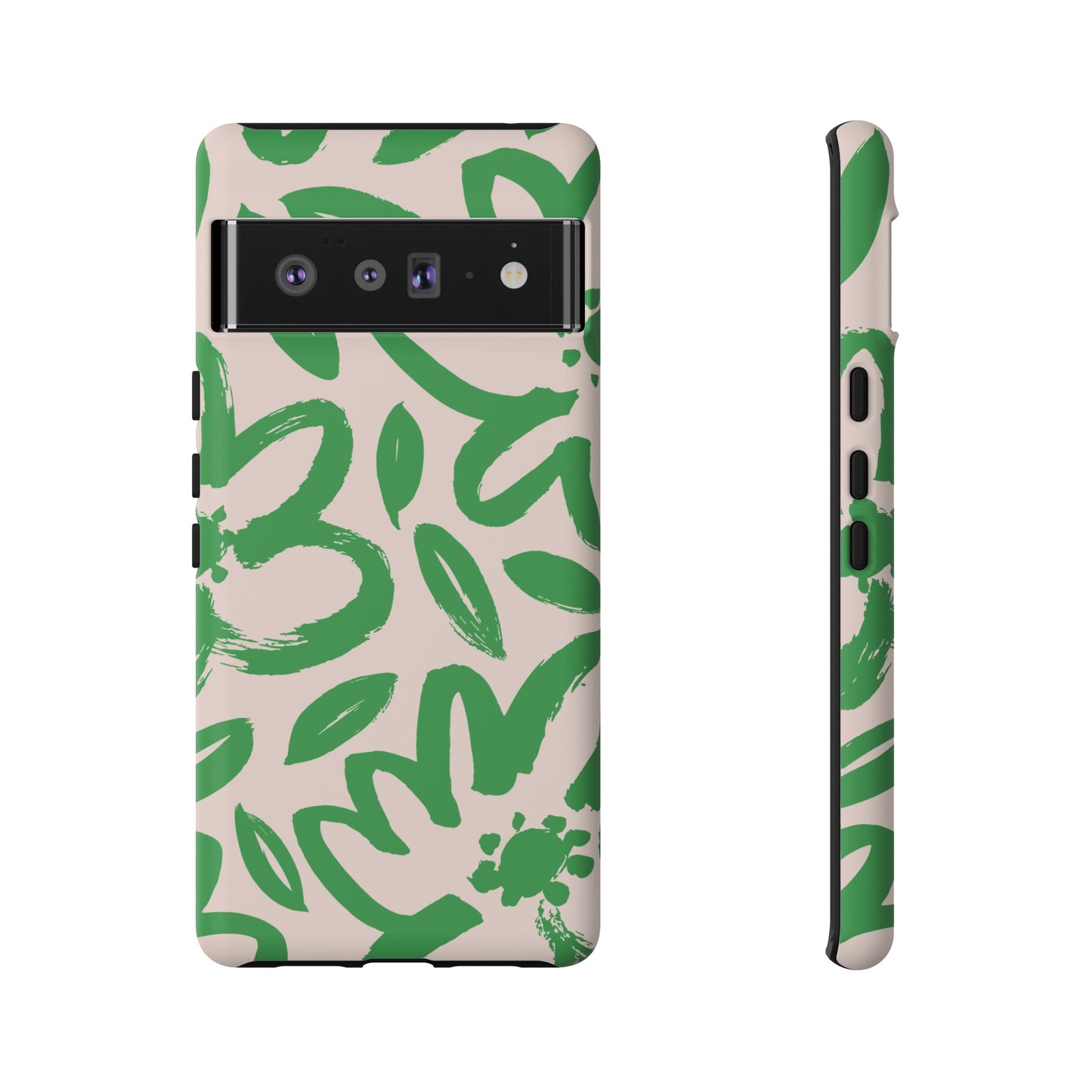 Happy | Green Modern Floral Case