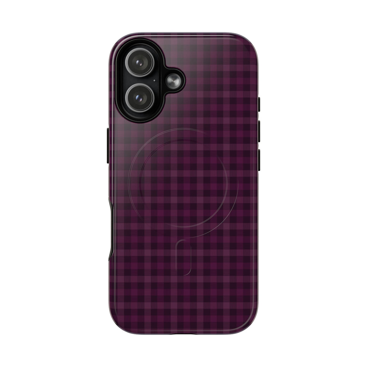 Plum Crush | Purple Plaid MagSafe Case