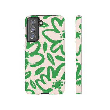 Happy | Green Modern Floral Case