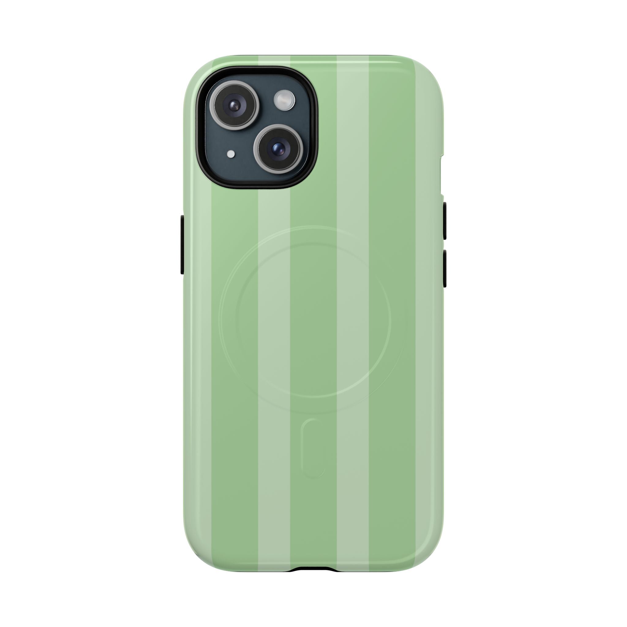 Pistachio Green Striped MagSafe Case