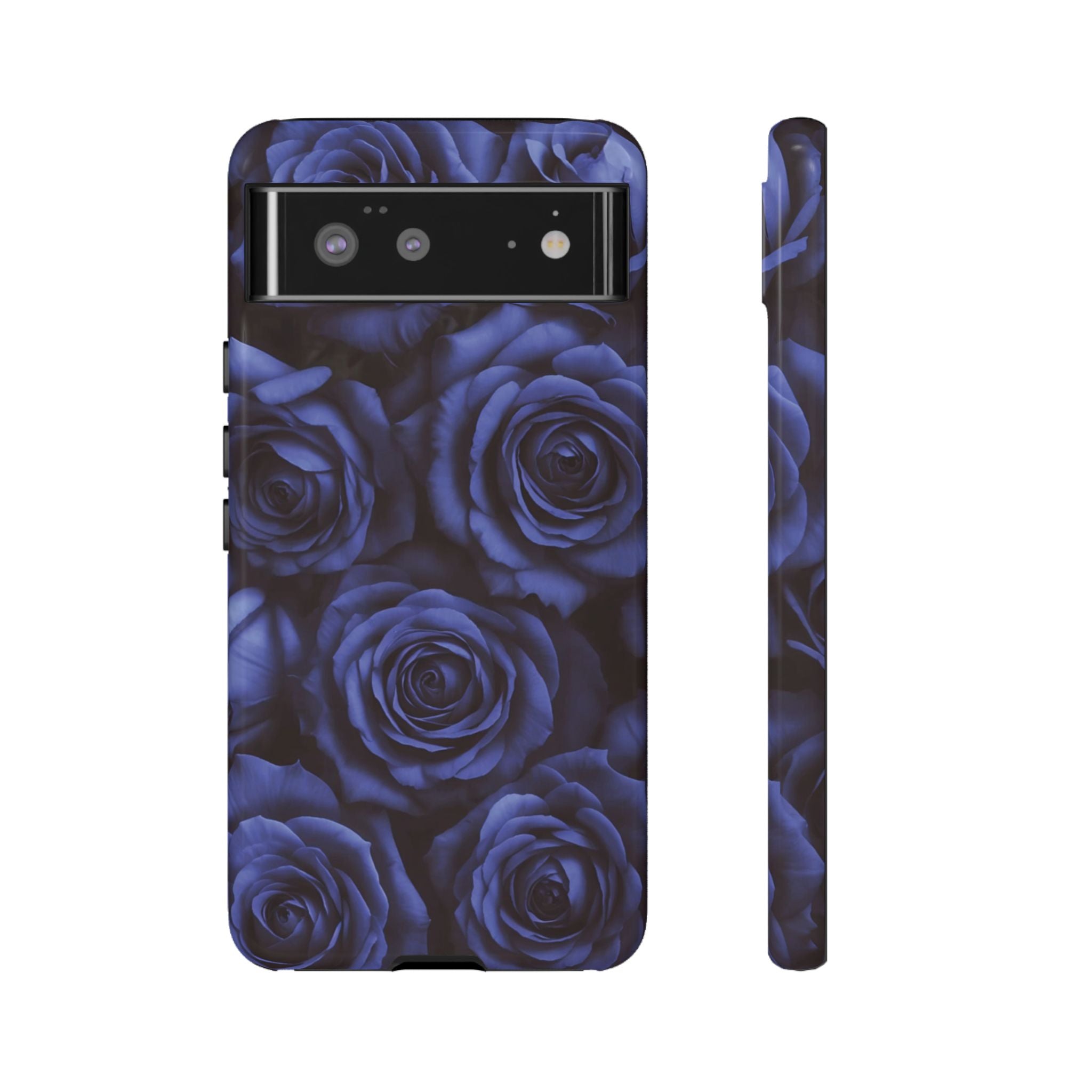 Blue Mood Rose Pixel Case