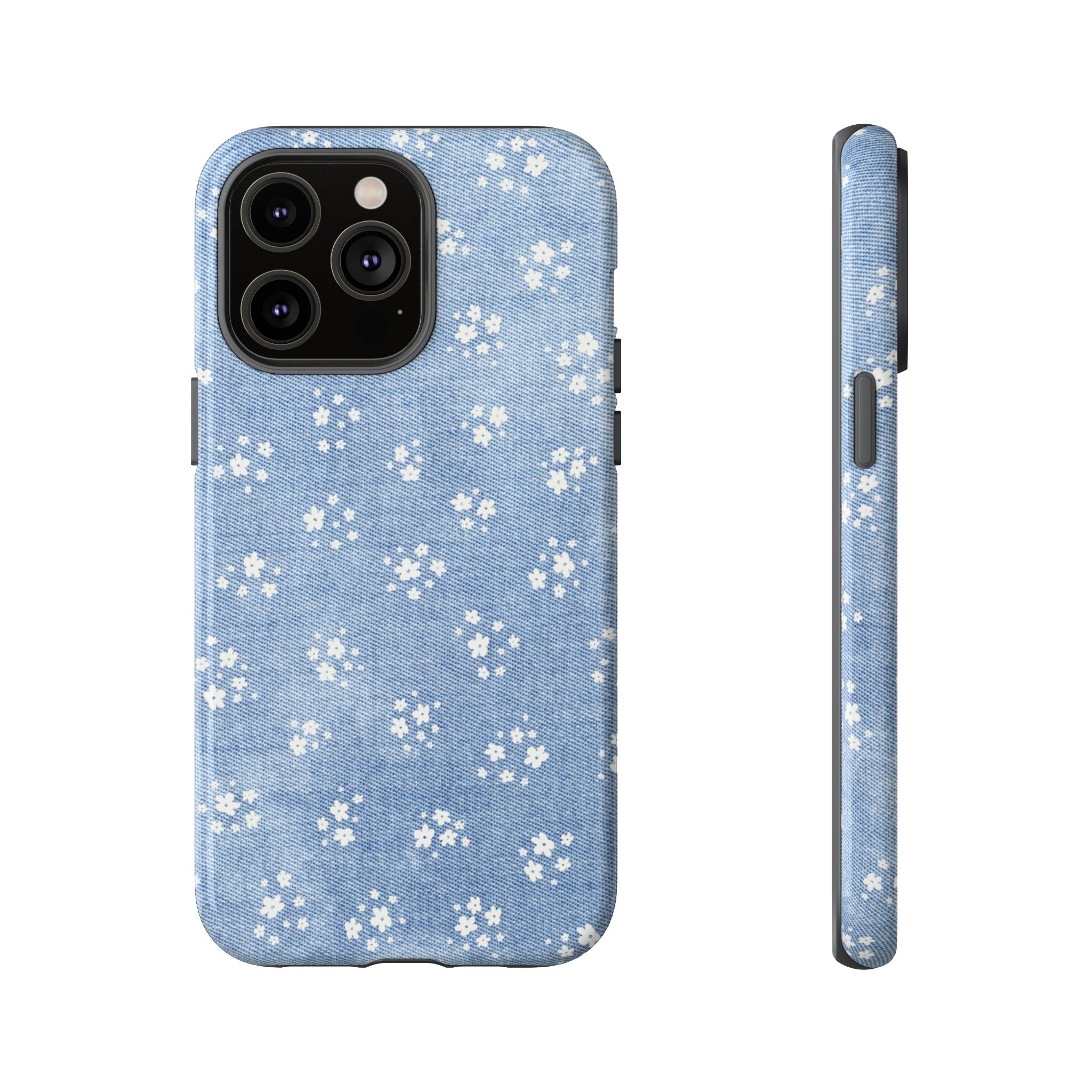Denim Daisy Phone Case