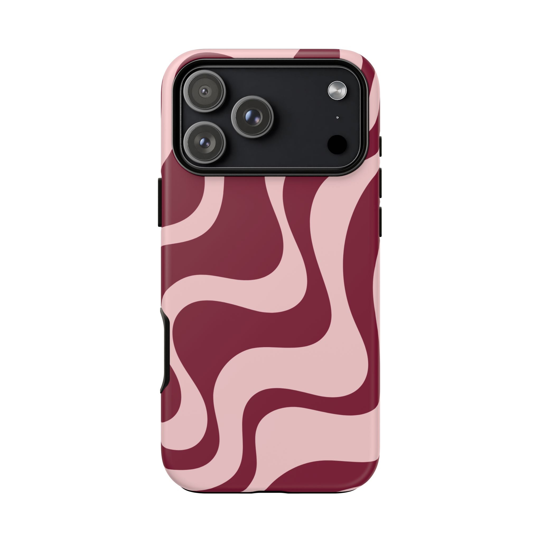Burgundy Waves | iPhone Case
