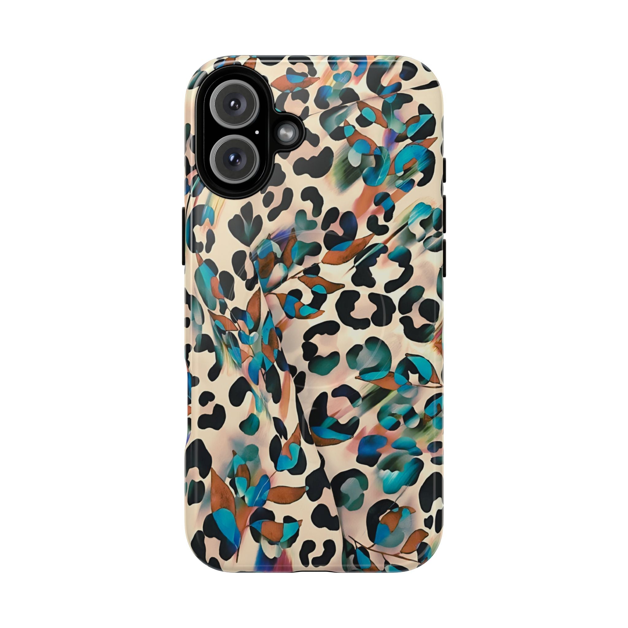 Funda MagSafe con estampado animal artístico y leopardo de ensueño