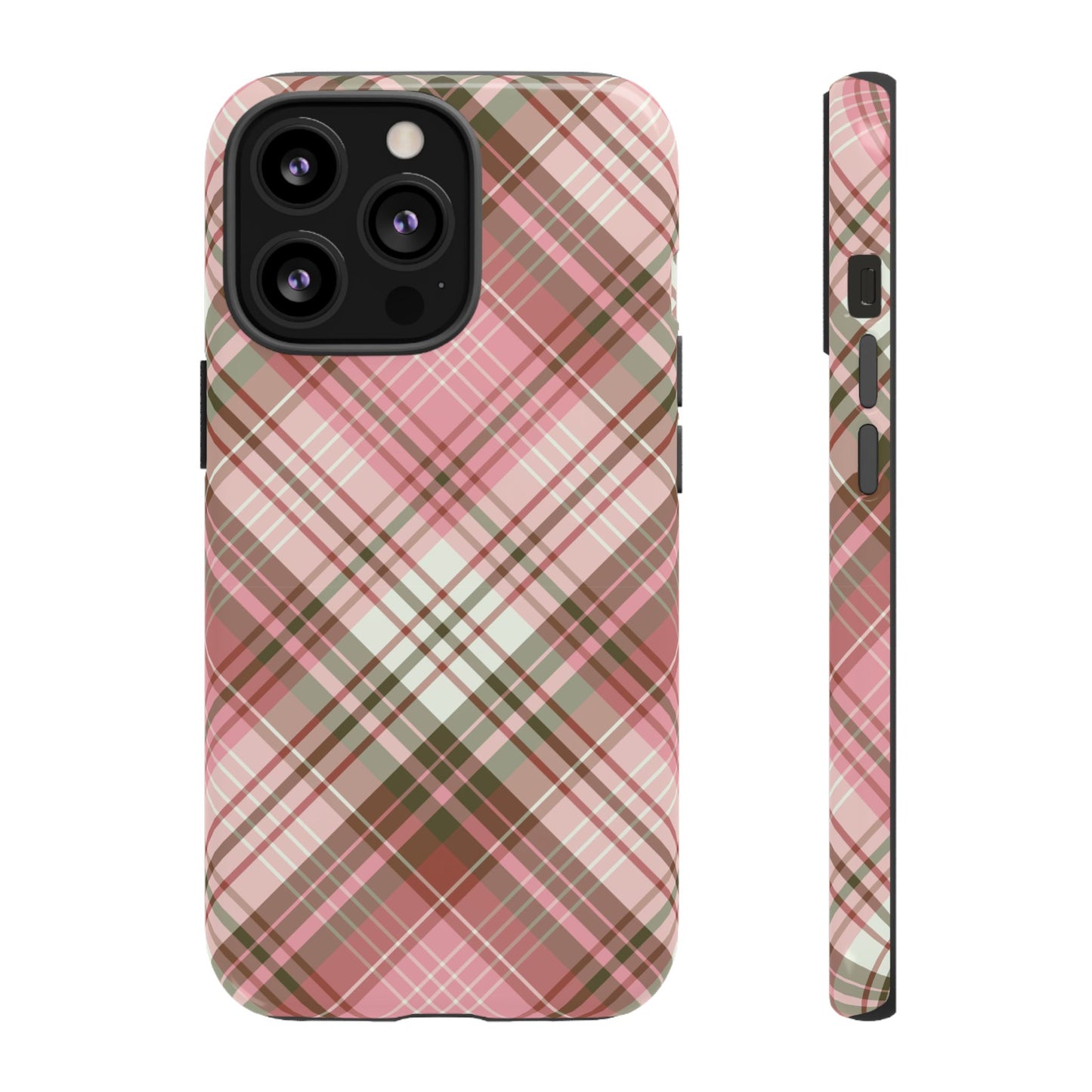 Posh | Preppy Pink Plaid iPhone Case