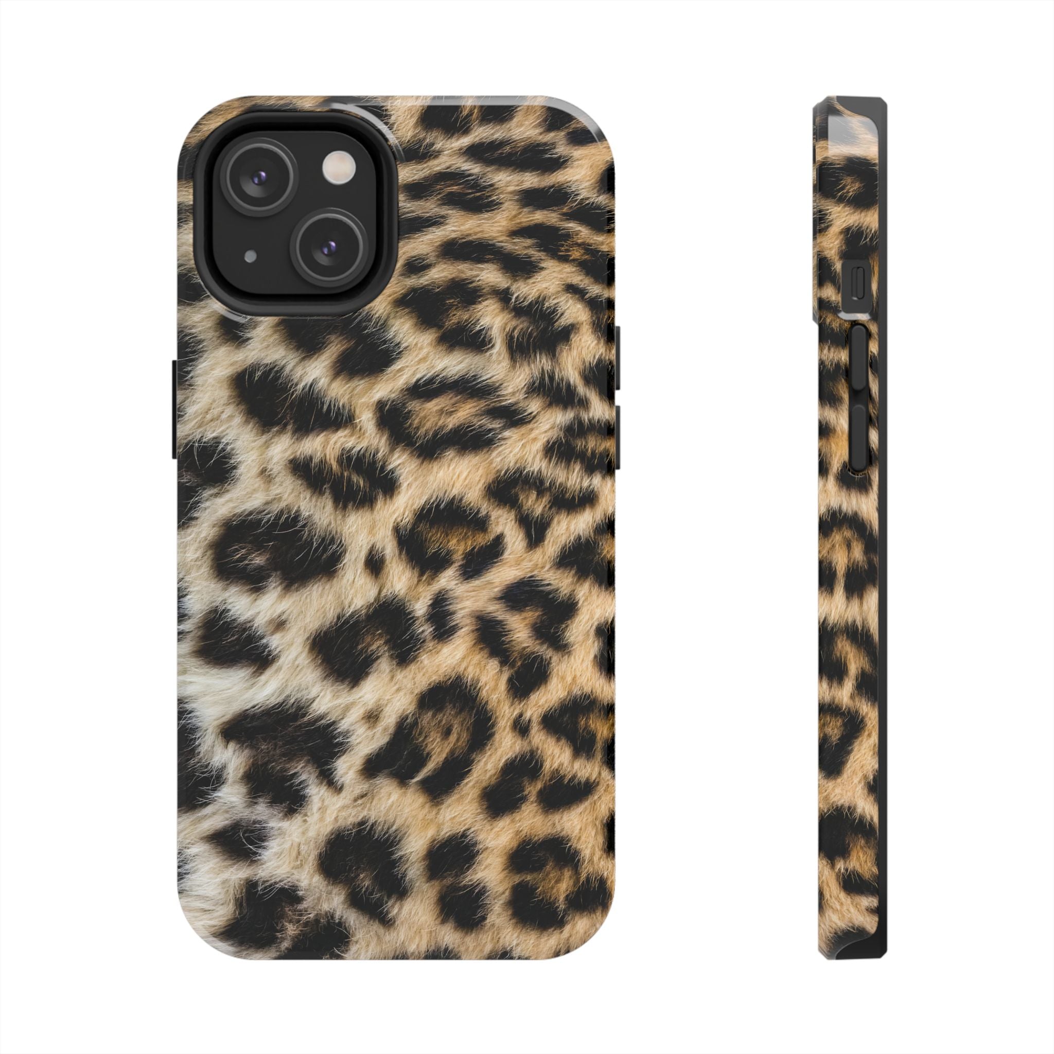 Estuche para iPhone con estampado de leopardo marrón y estilo urbano chic