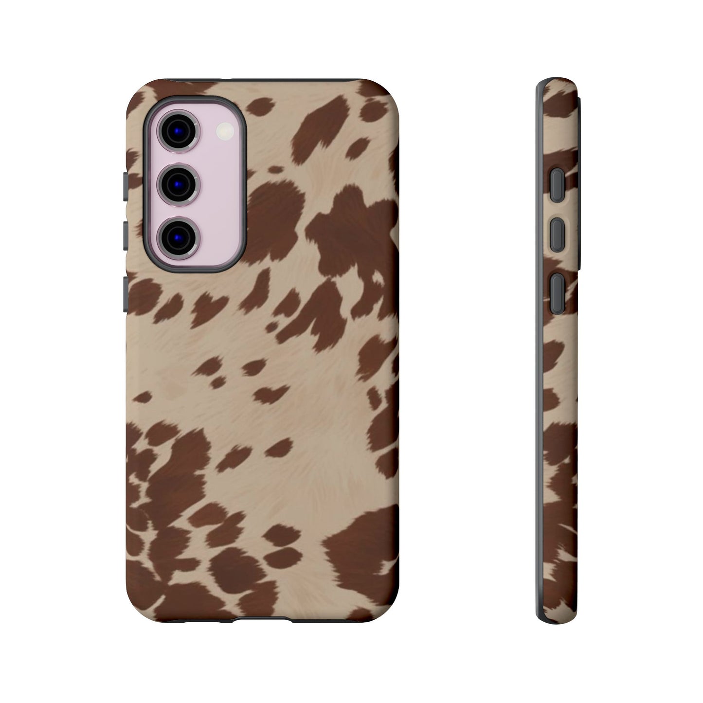 Rodeo Girl | Brown Cow Print Case