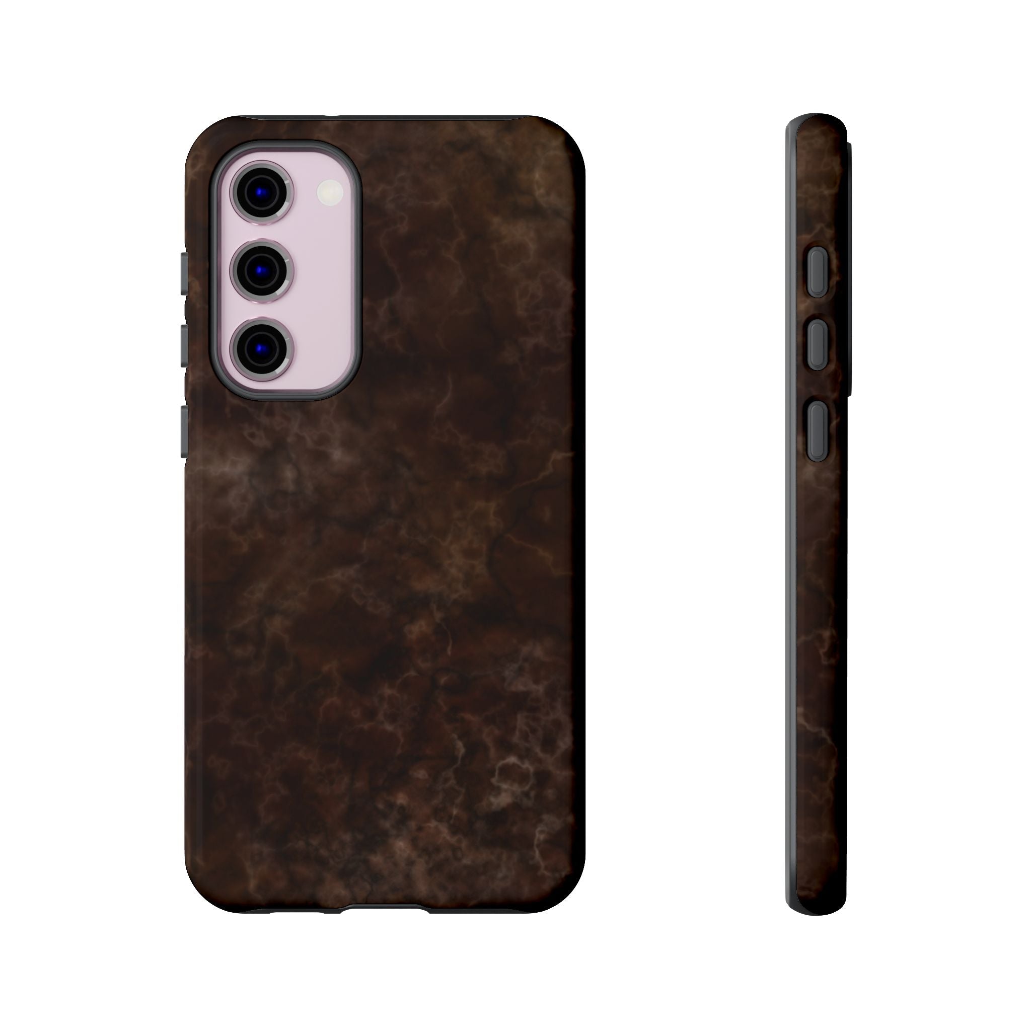 Espresso Brown Marbled Galaxy Case