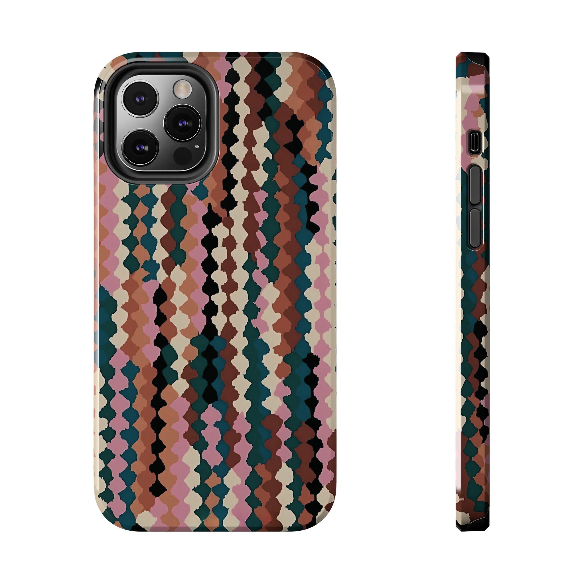 Coque iPhone à rayures bohèmes | Arty