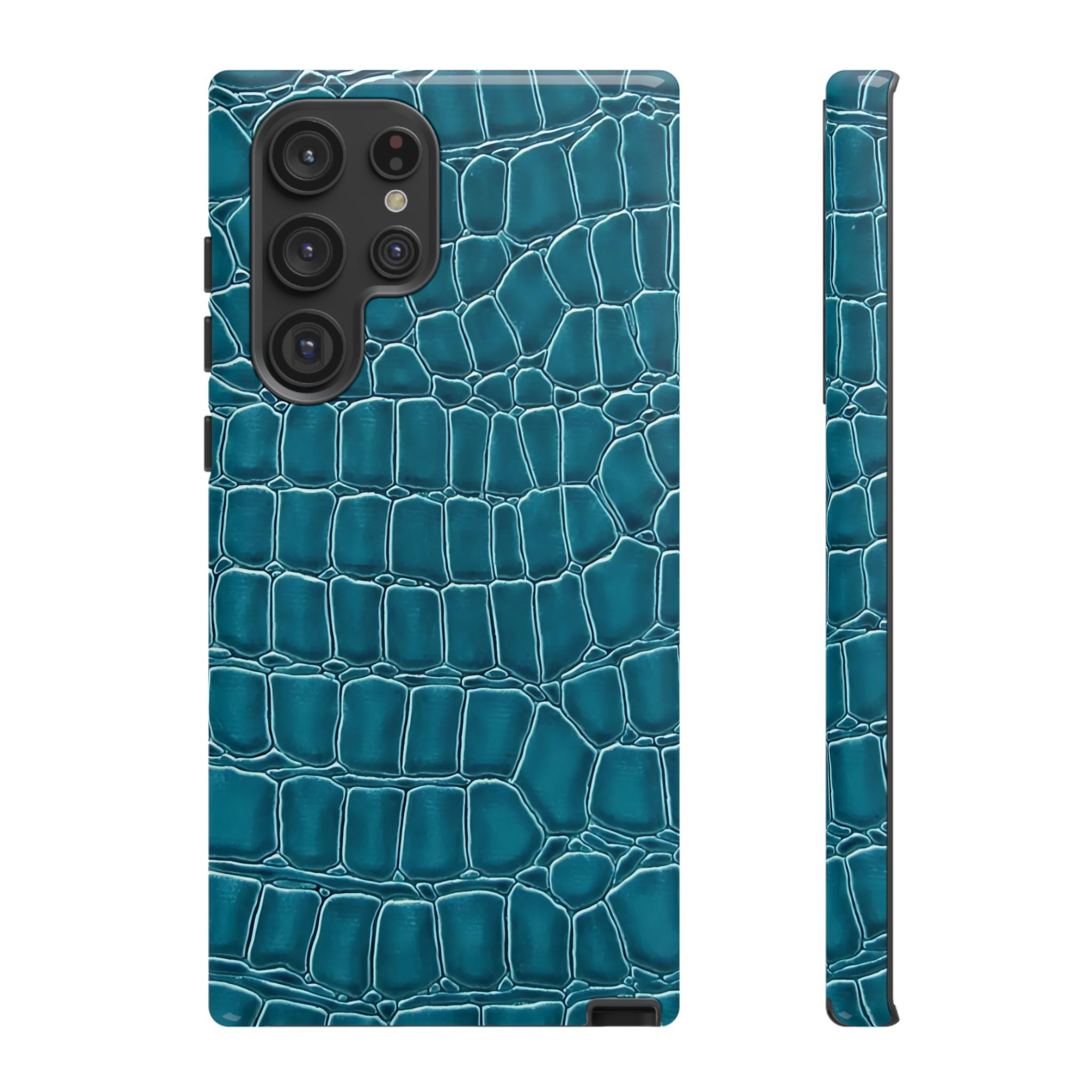 Teal Croc Galaxy Case