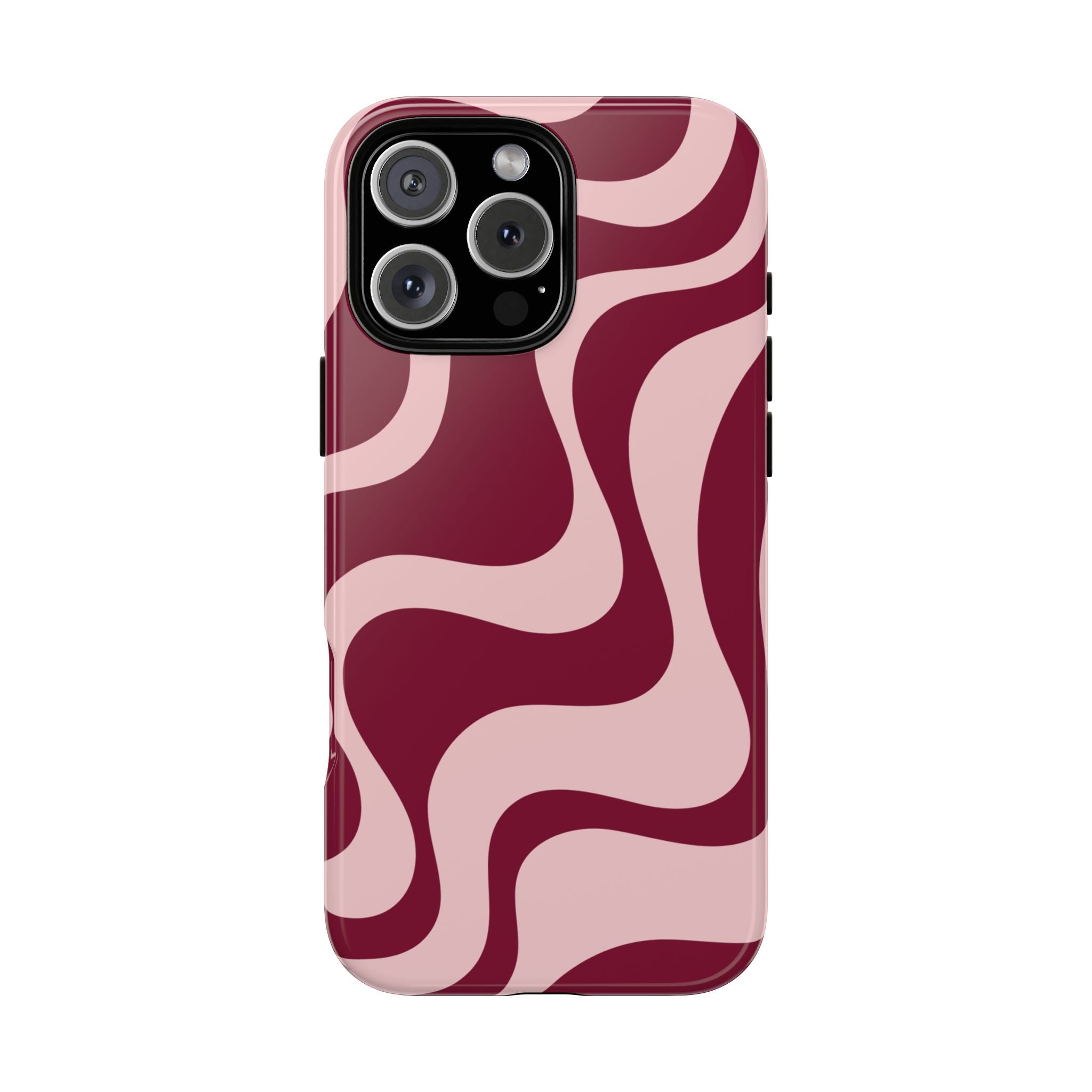 Burgundy Waves | iPhone Case