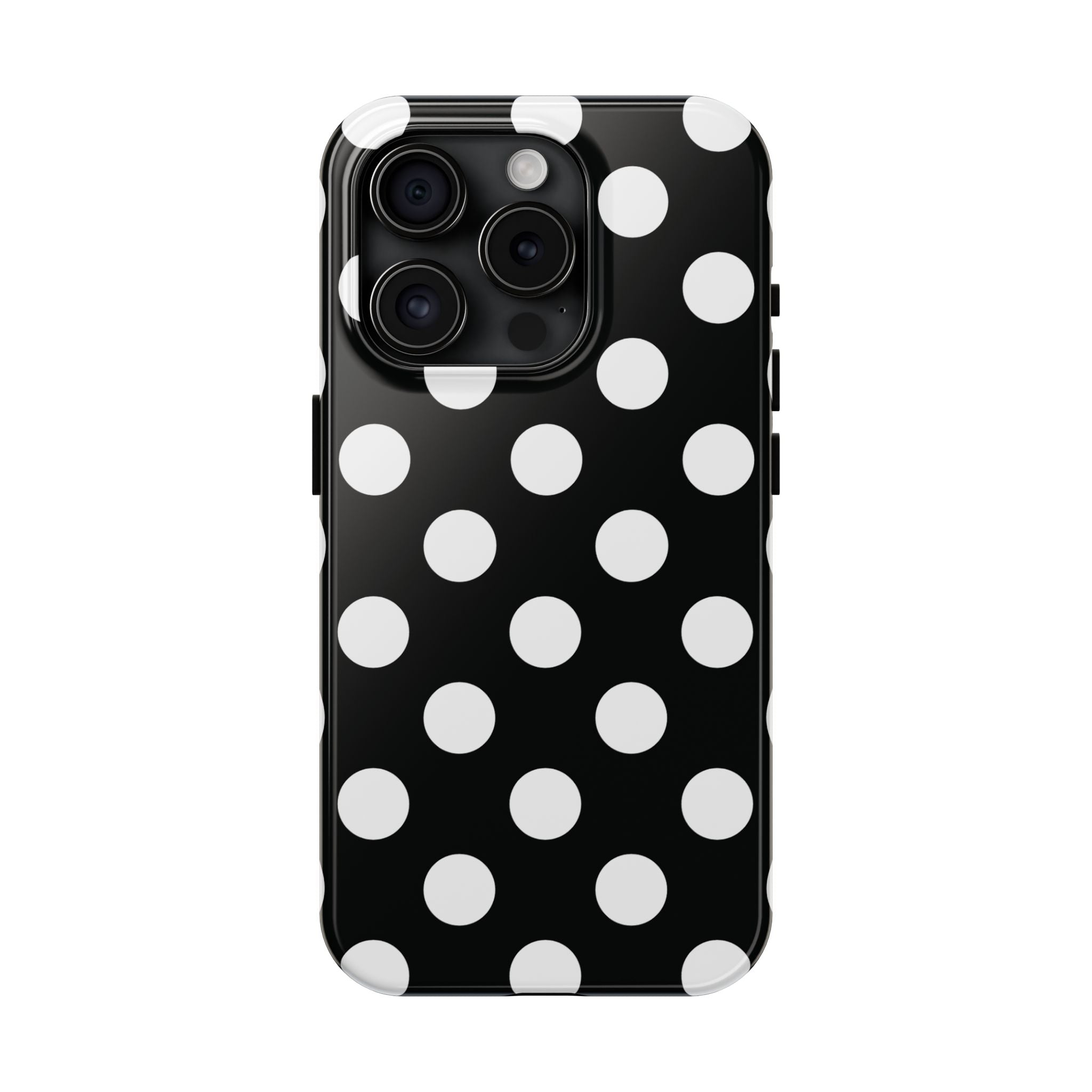 Polka Dots Black & White iPhone Case