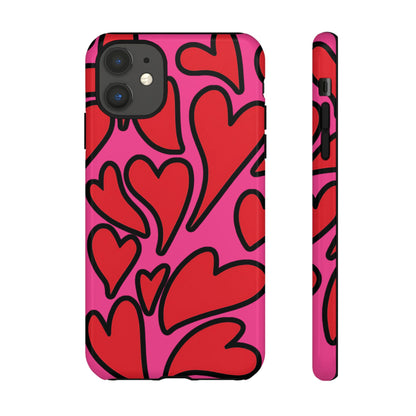 Summer Love | Retro Hearts iPhone Case