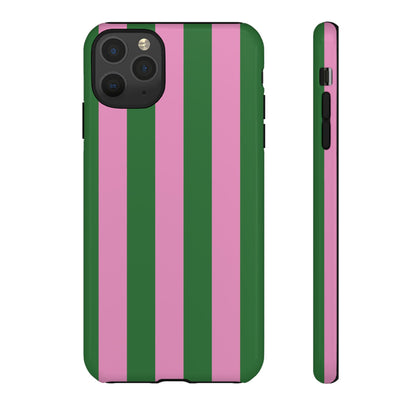 Retro Stripe | Pink & Green Y2K Case