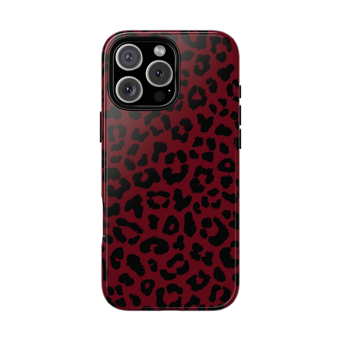 Gone Wild  | Red Leopard Print iPhone Case