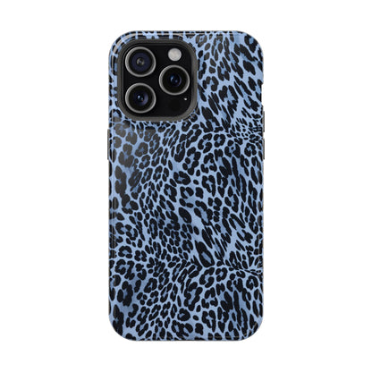 Into the Blue | Blue Leopard Print iPhone Case