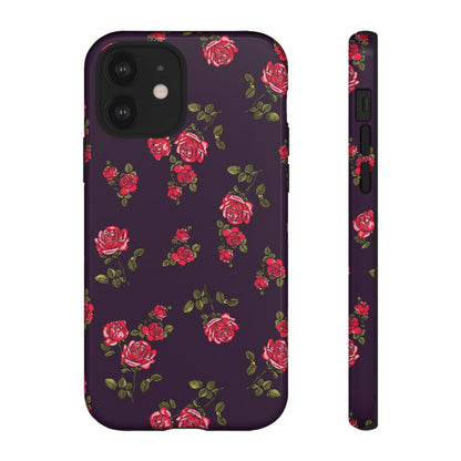 Enchanteur | Coque iPhone à motif floral indigo