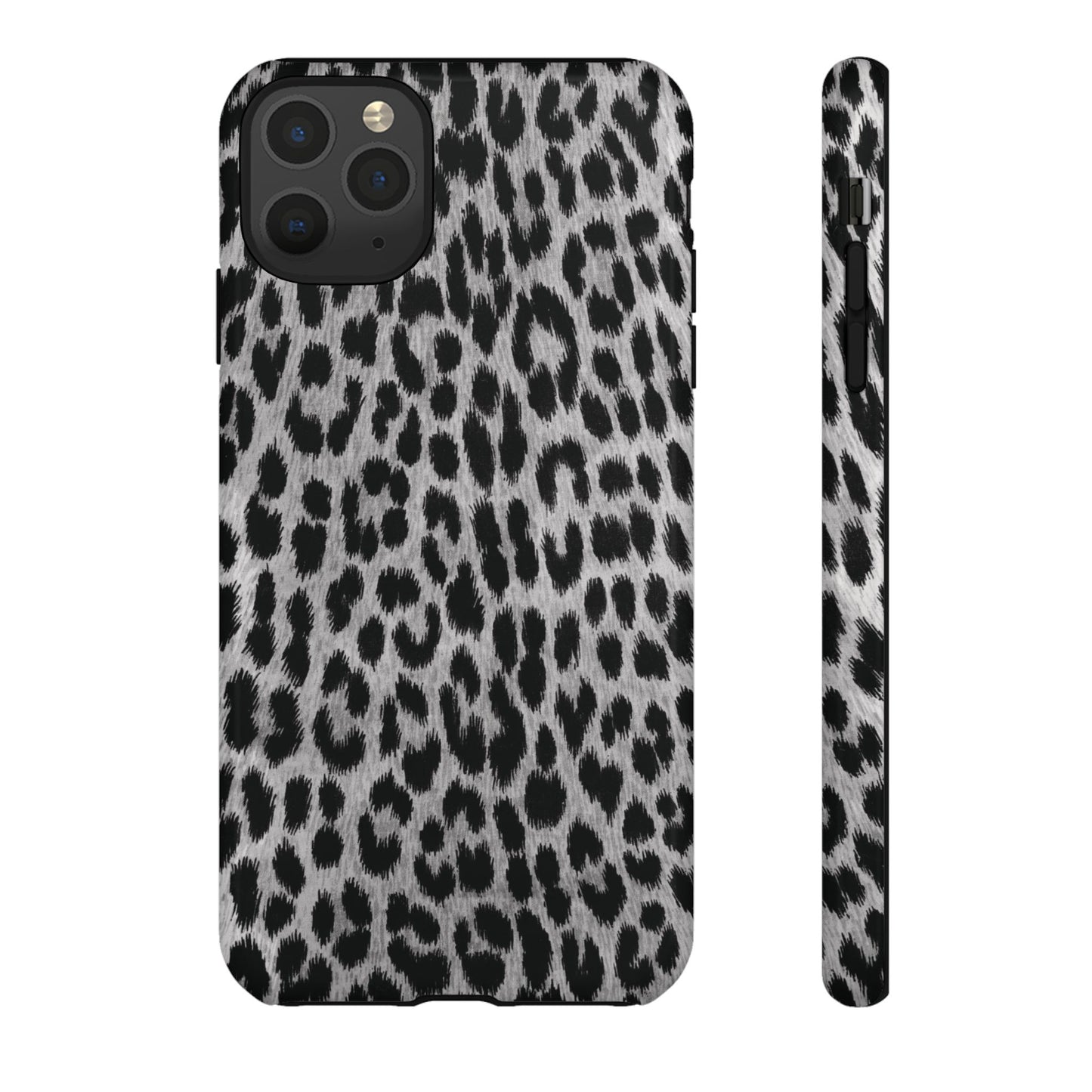 Trendsetter | Gray Leopard Print iPhone Case