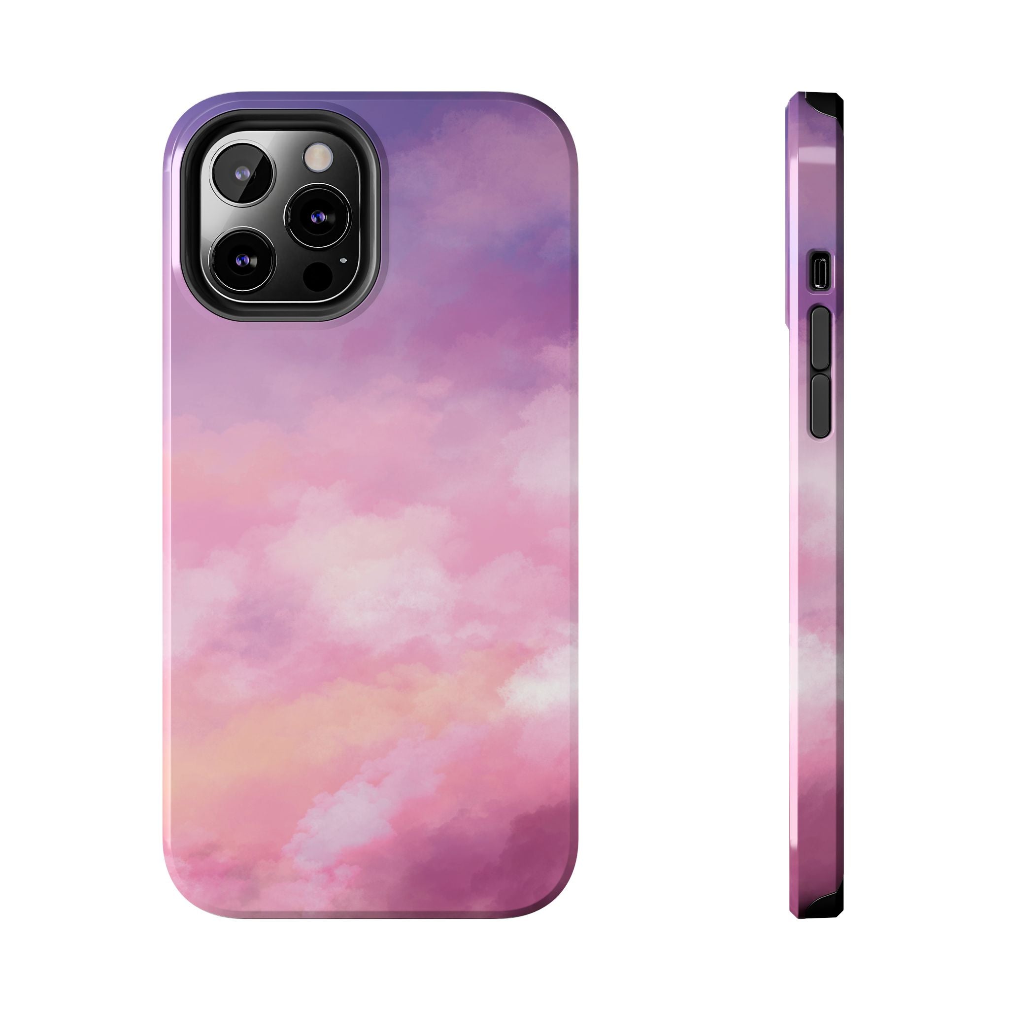 Stormy Purple Abstract iPhone Case