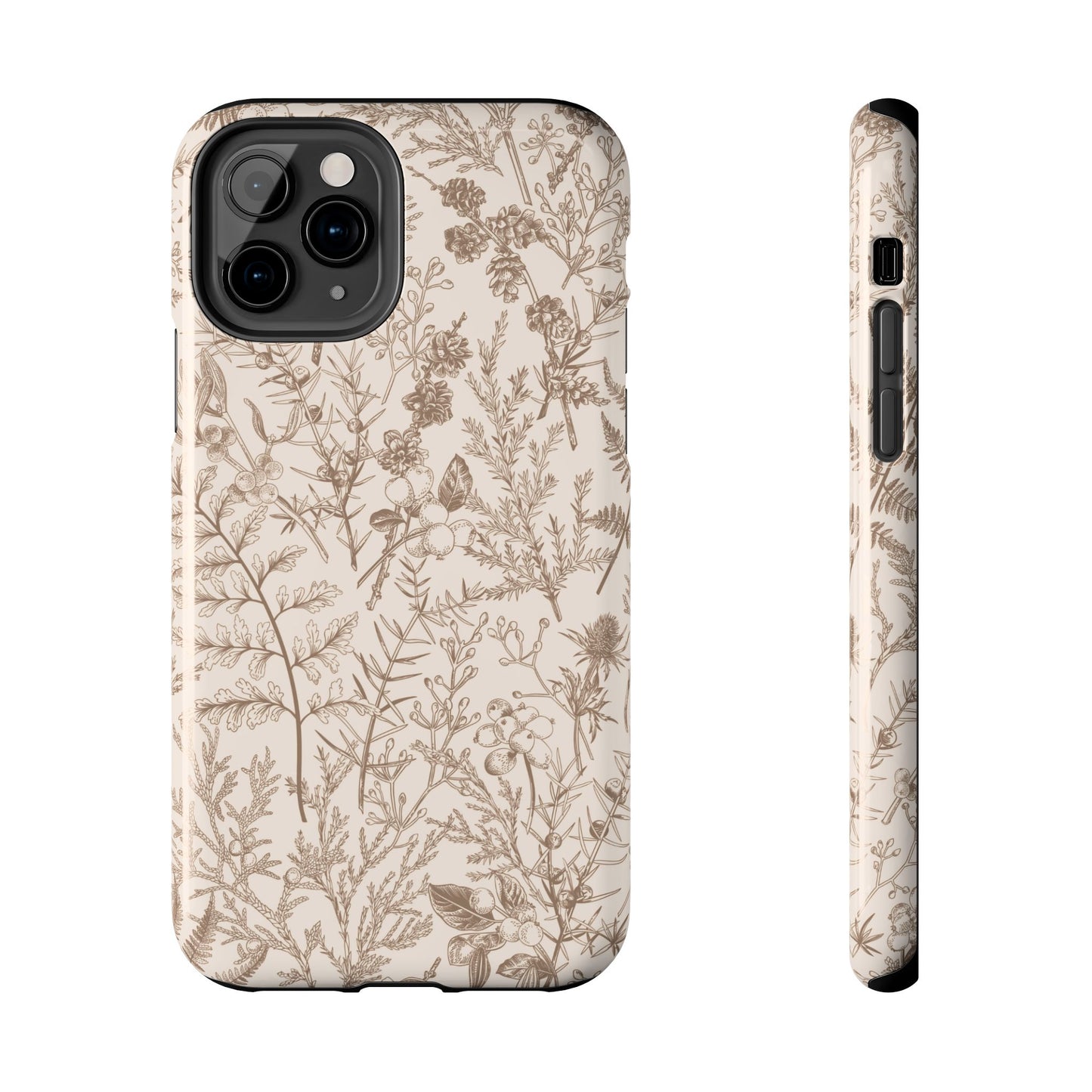 Coque iPhone Beige Botanical | Floral