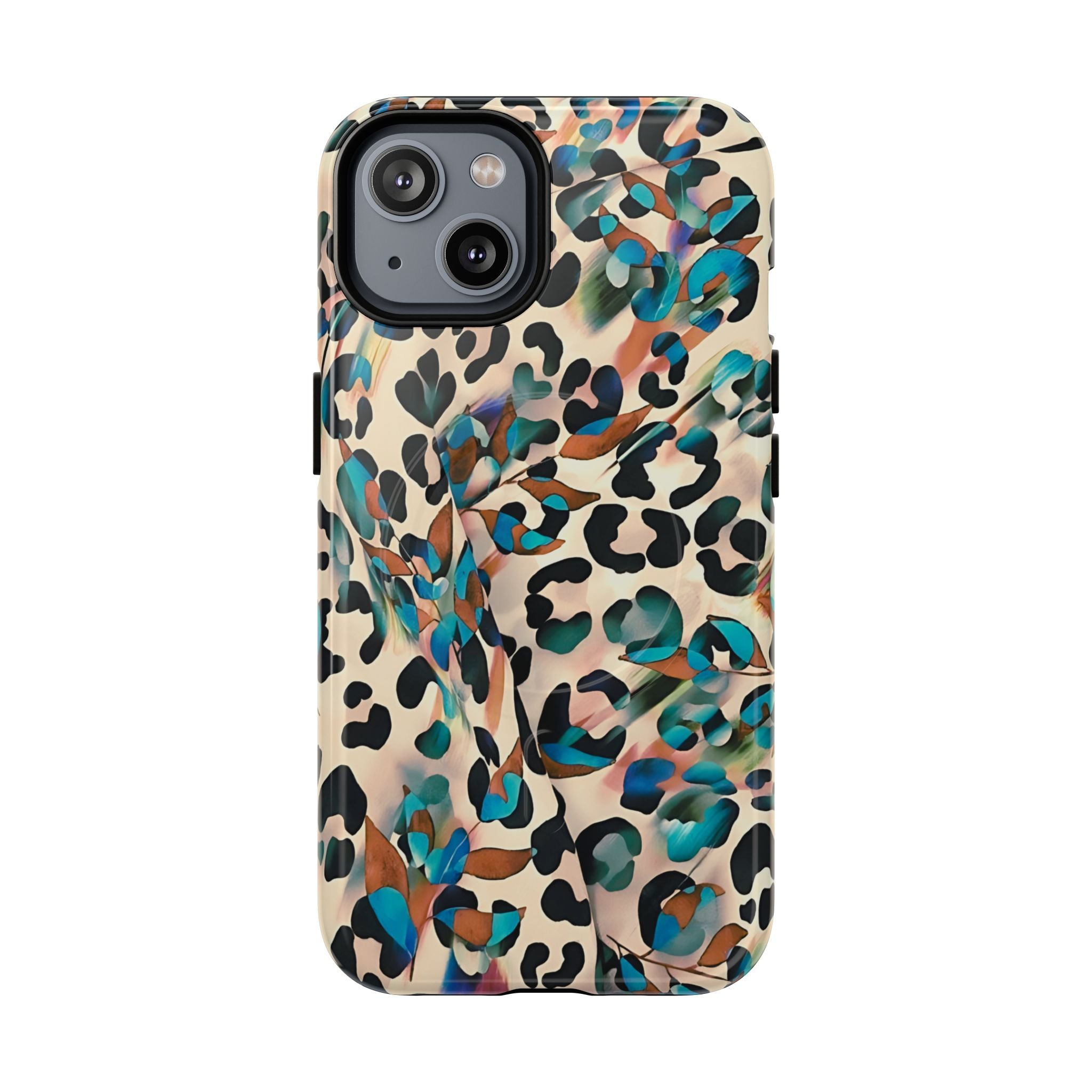 Funda MagSafe con estampado animal artístico y leopardo de ensueño