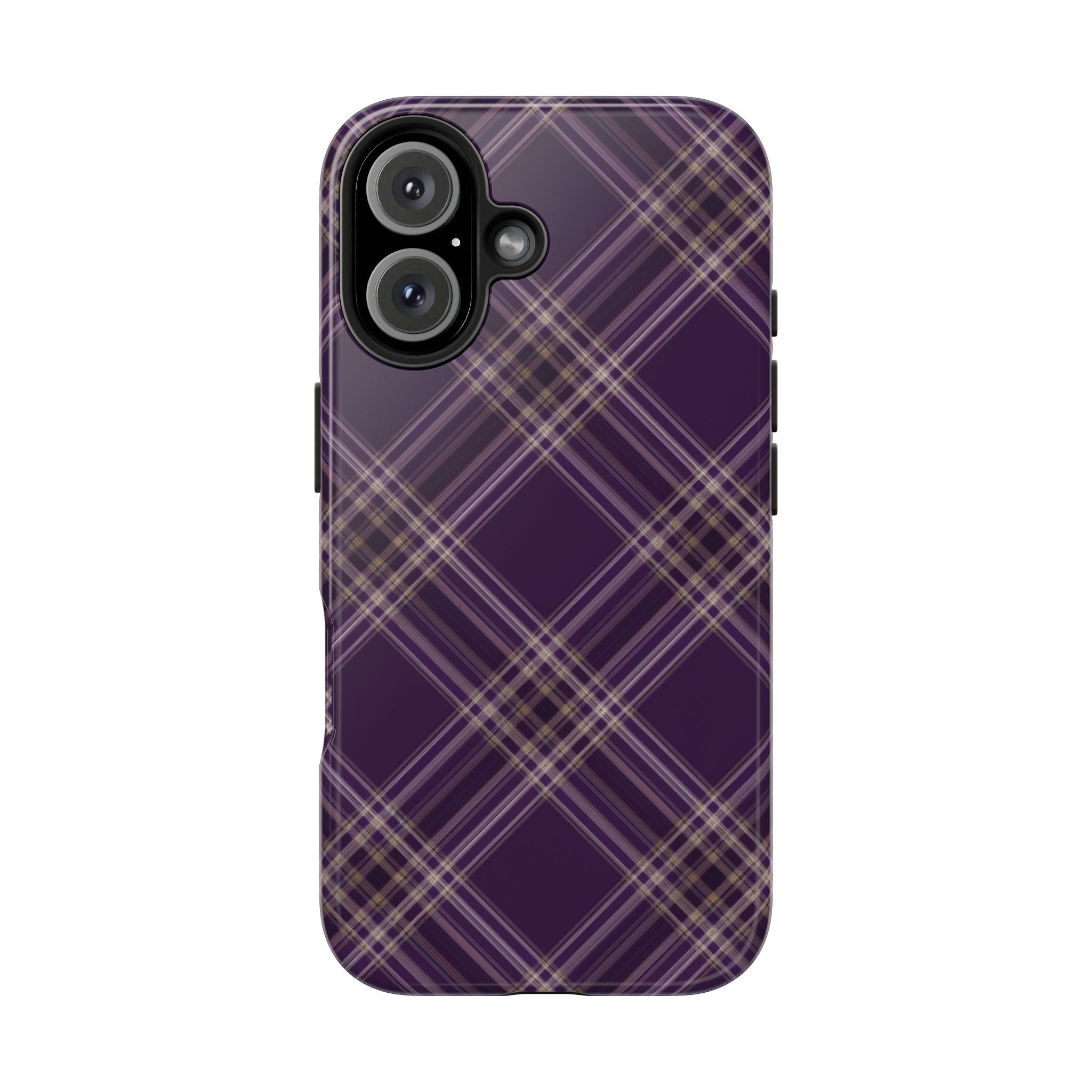 Plaid Prune | Coque iPhone Rétro