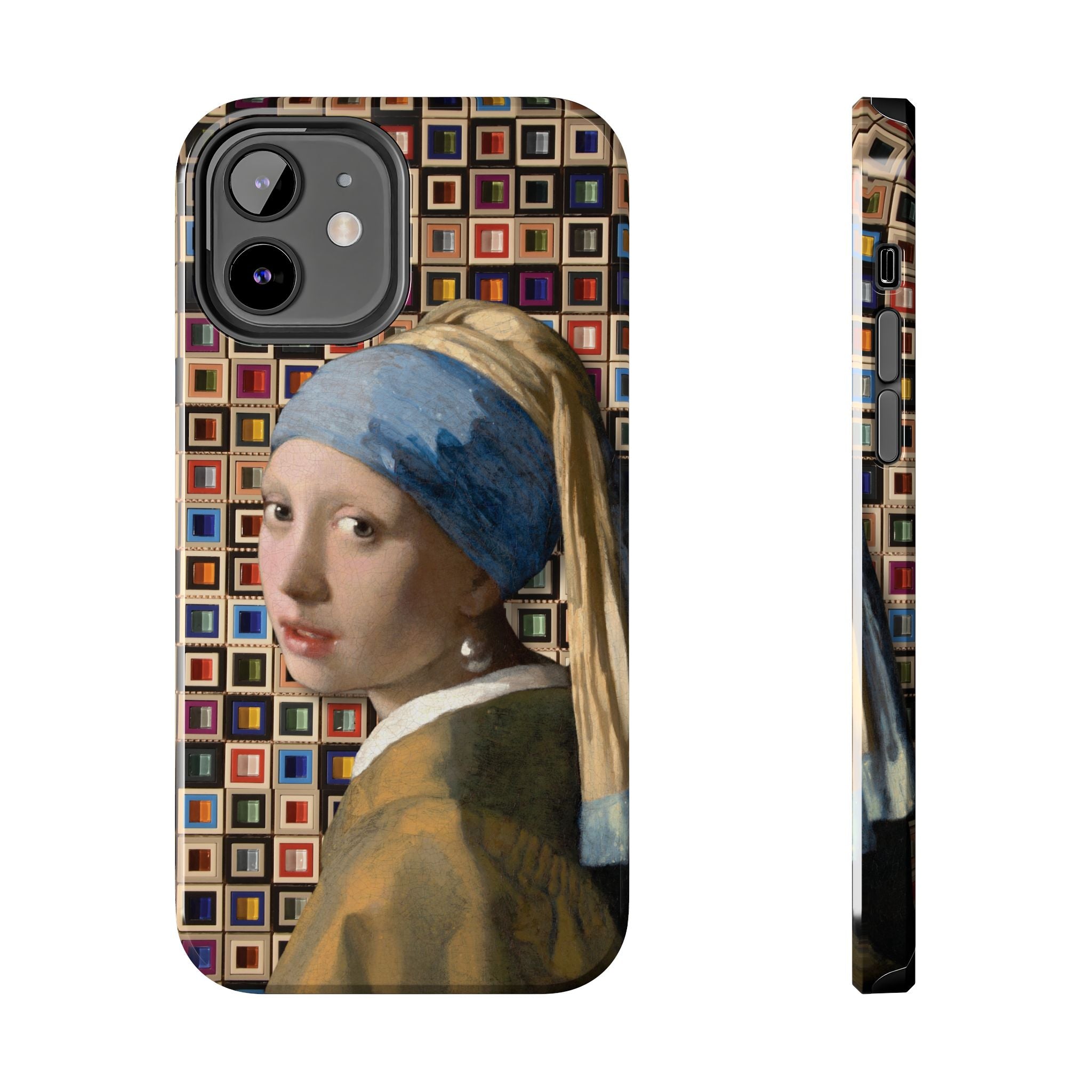 Girl with a Pearl Earring Collage iPhone Case
