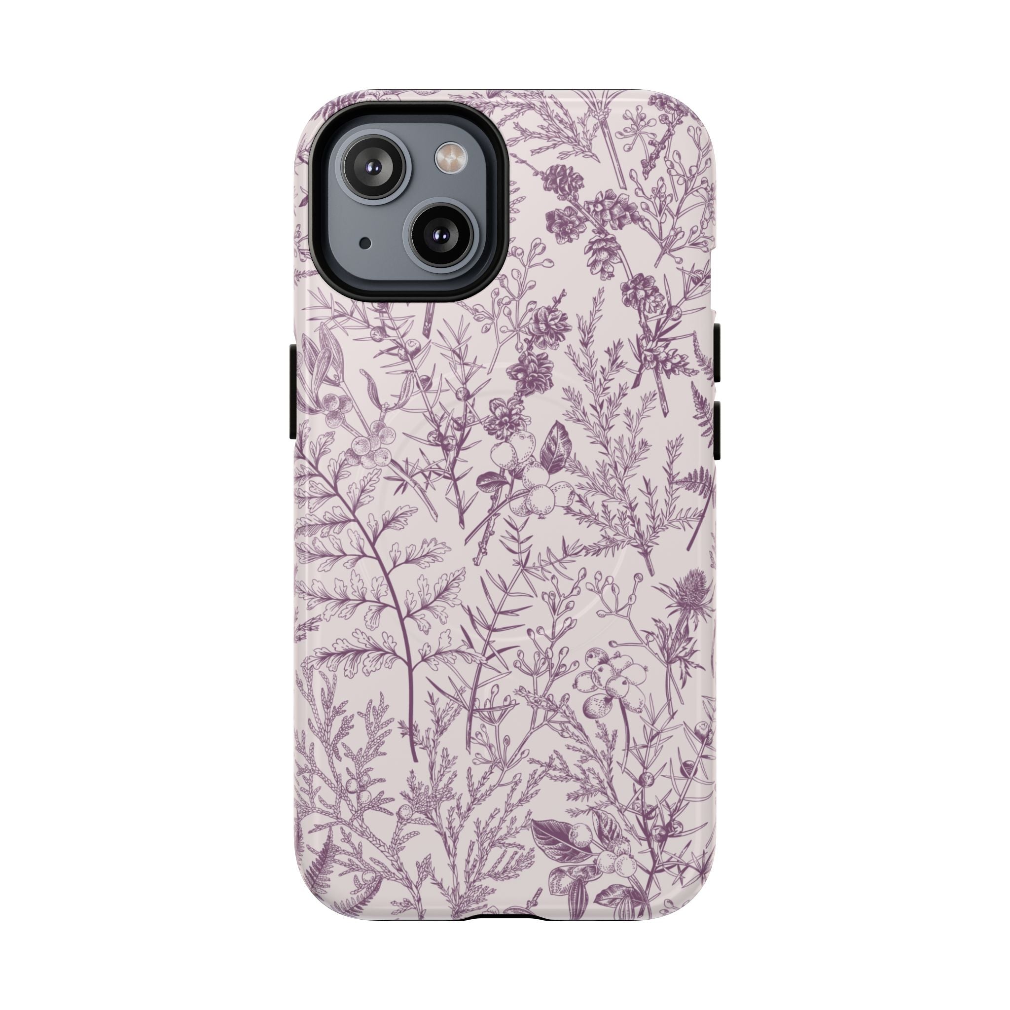 Plum Botanical MagSafe Case