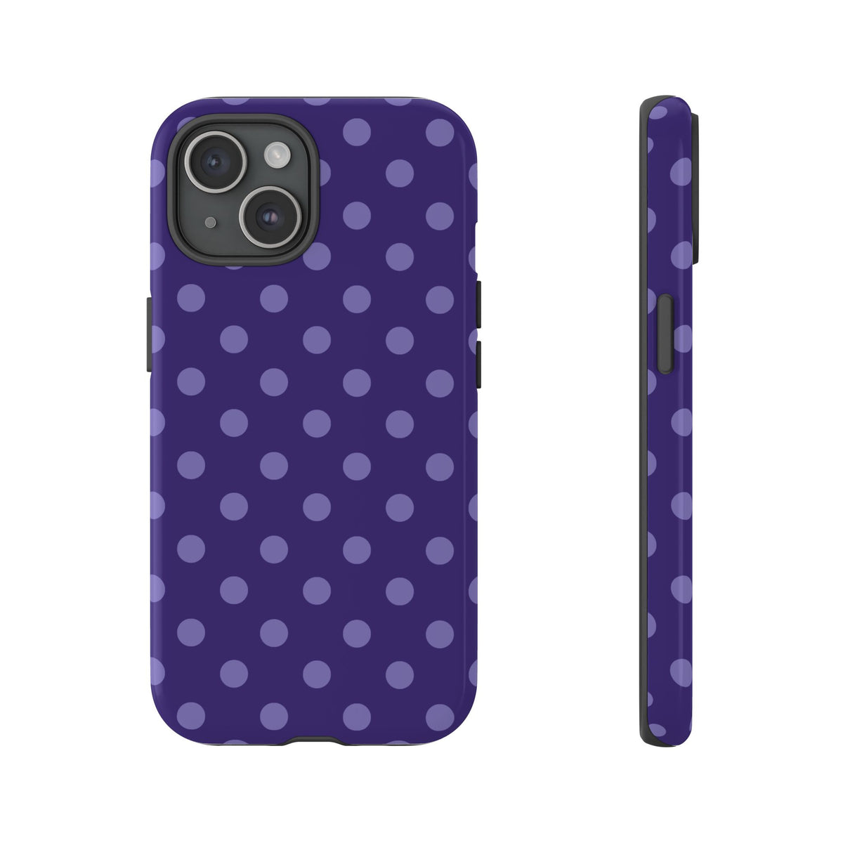 Plum Pop | Polka Dot iPhone Case