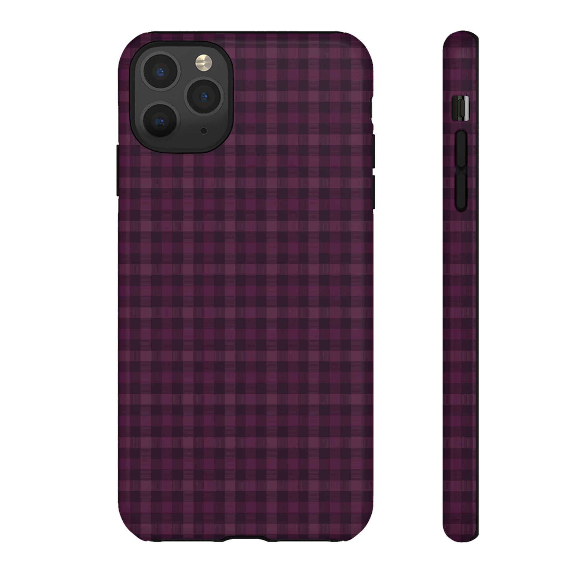 Plum Crush | Purple Plaid iPhone Case