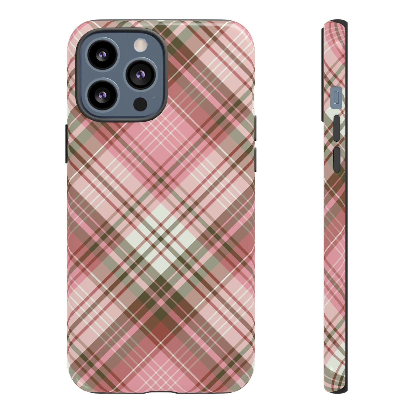 Posh | Preppy Pink Plaid iPhone Case