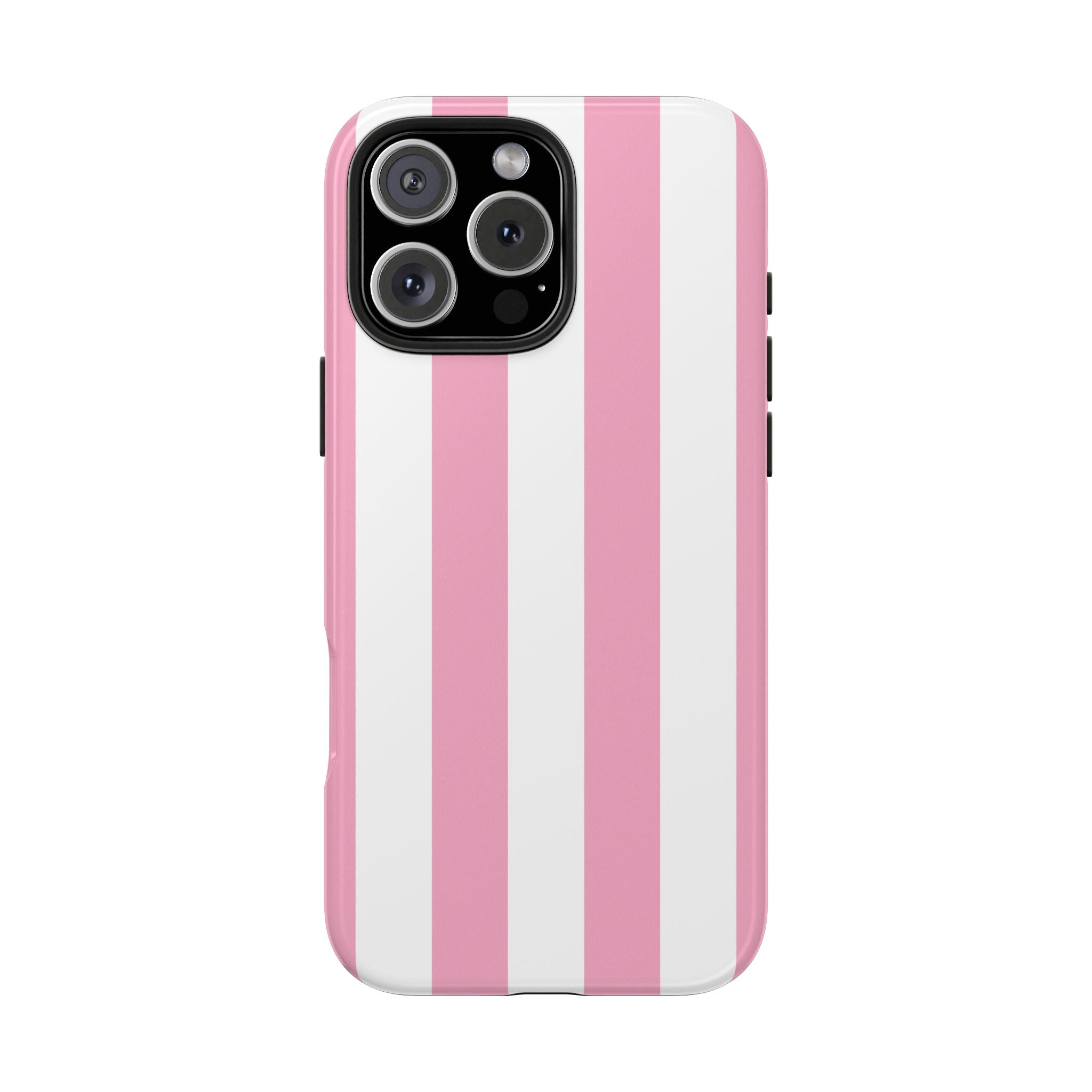 Pink Cabana Stripe iPhone Case